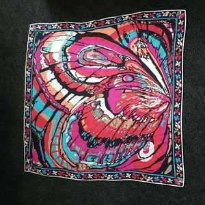 Emilio Pucci Butterfly Twill Silk Scarve